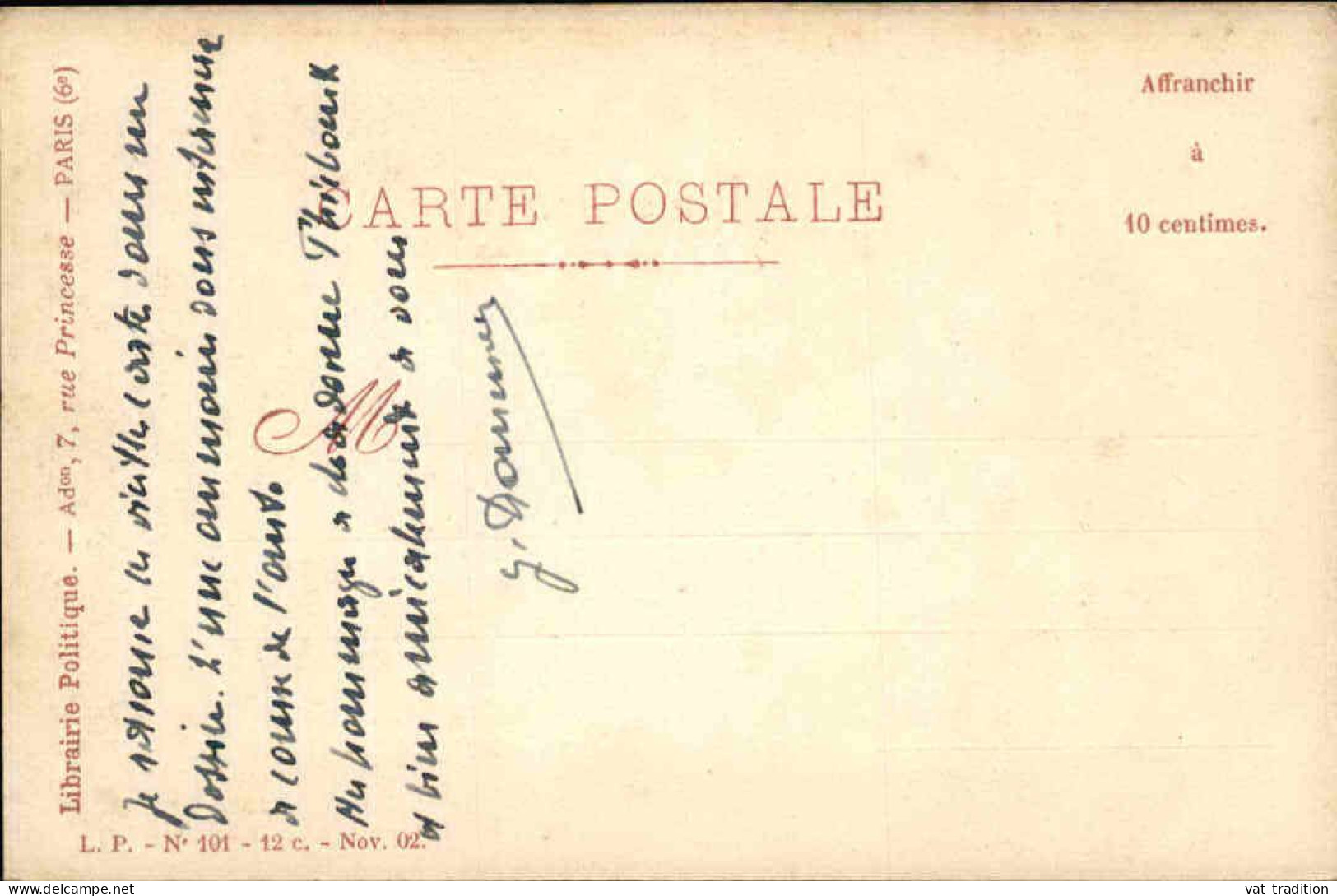 POLITIQUE - Carte Postale - Les Travaux Publics - L 152217 - Satirisch
