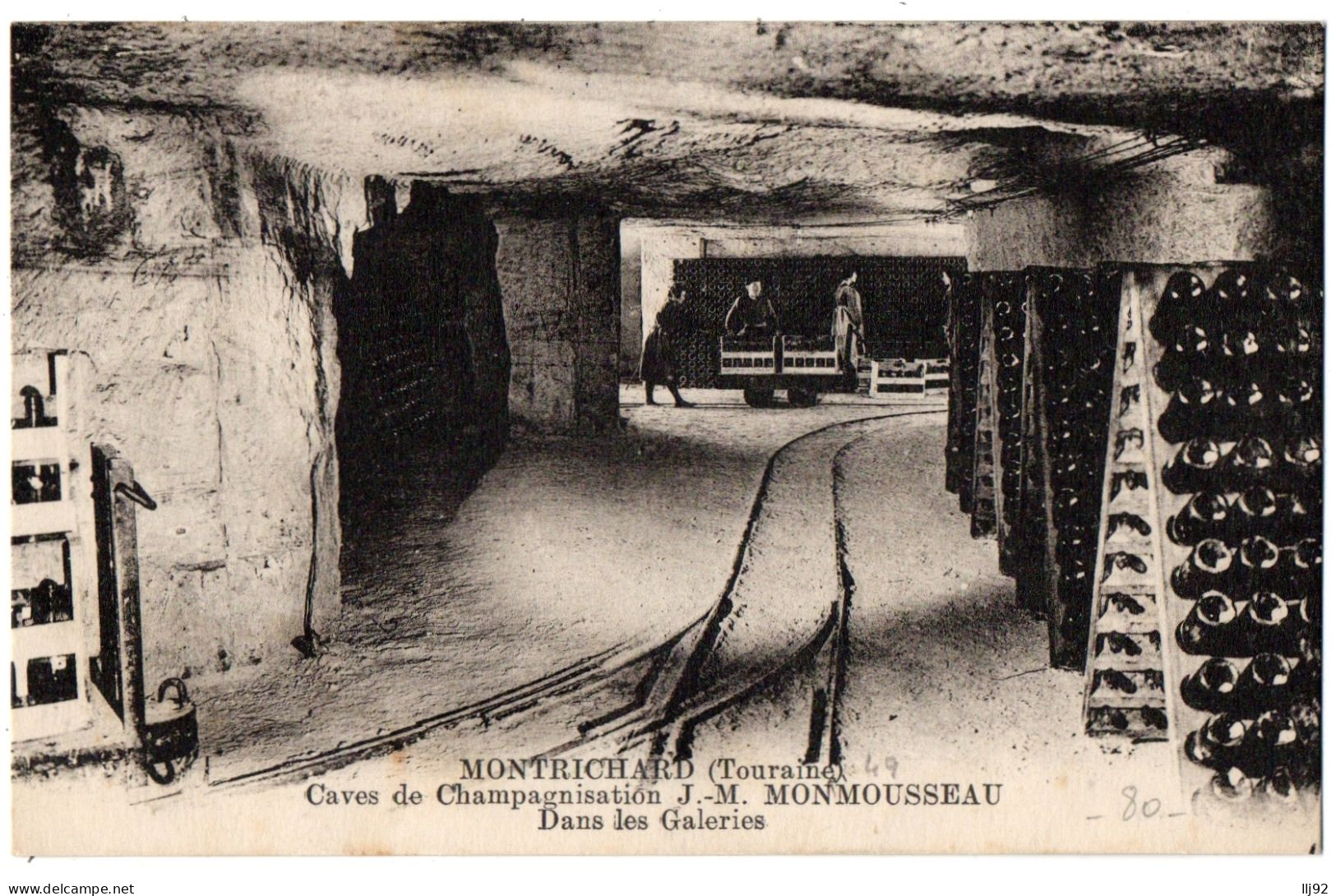 CPA 41 - MONTRICHARD (Loir Et Cher) - Caves De Champagnisation JM Monmousseau. Dans Les Galeries - Montrichard