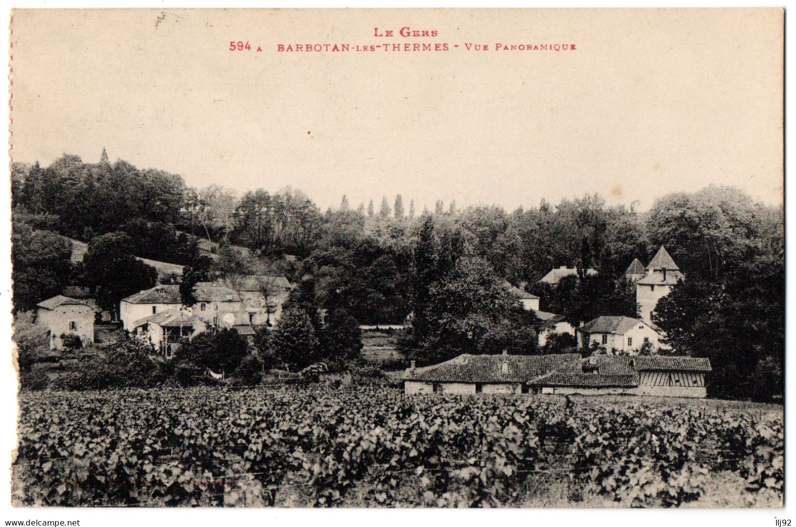 CPA 32 - BARBOTAN LES THERMES (Gers) - 594 A. Vue Panoramique - Barbotan