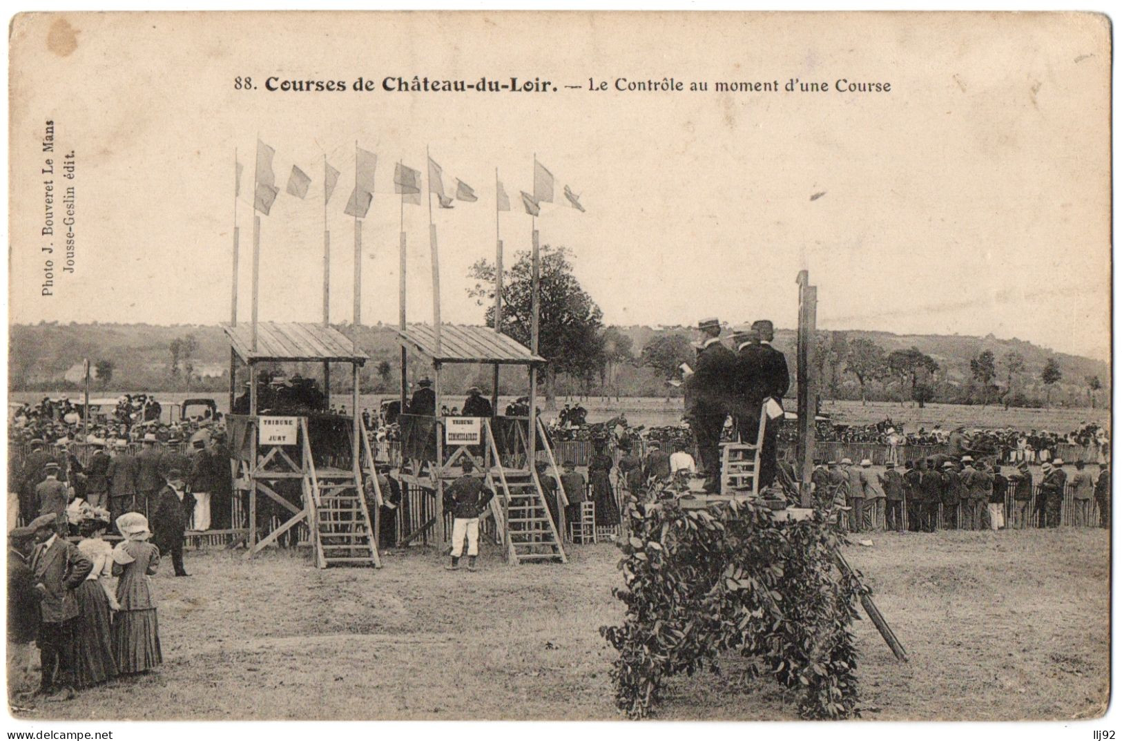 CPA 72 - CHATEAU DU LOIR (Sarthe) - 88. Courses De Château-du-Loir. Le Contrôle Au Moment D'une Course - Chateau Du Loir