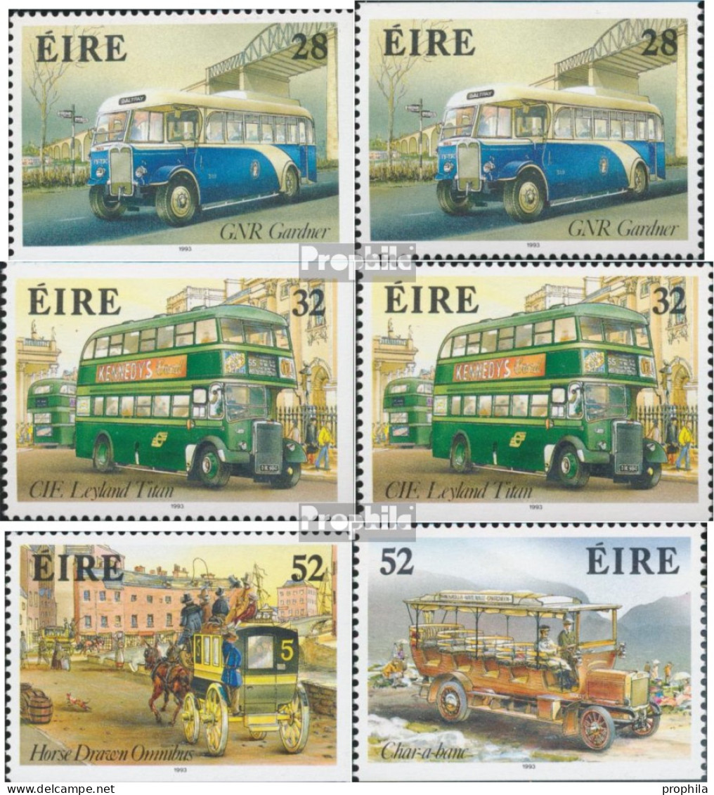 Irland 835-836D,E,837E,838D Postfrisch 1993 Historische Omnibusse - Neufs