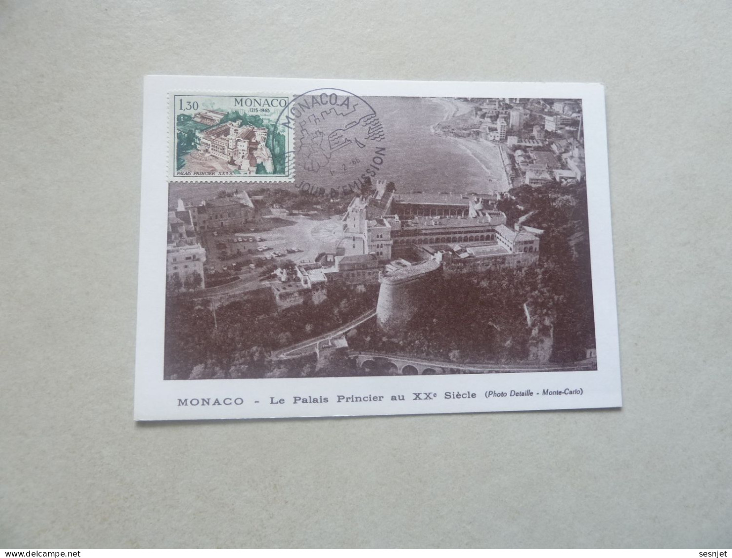 Monaco - Le Palais Au 17ème Siècle - 1f.30 - Yt 682 - Carte Premier Jour D'Emission - Année 1966 - - Maximumkaarten