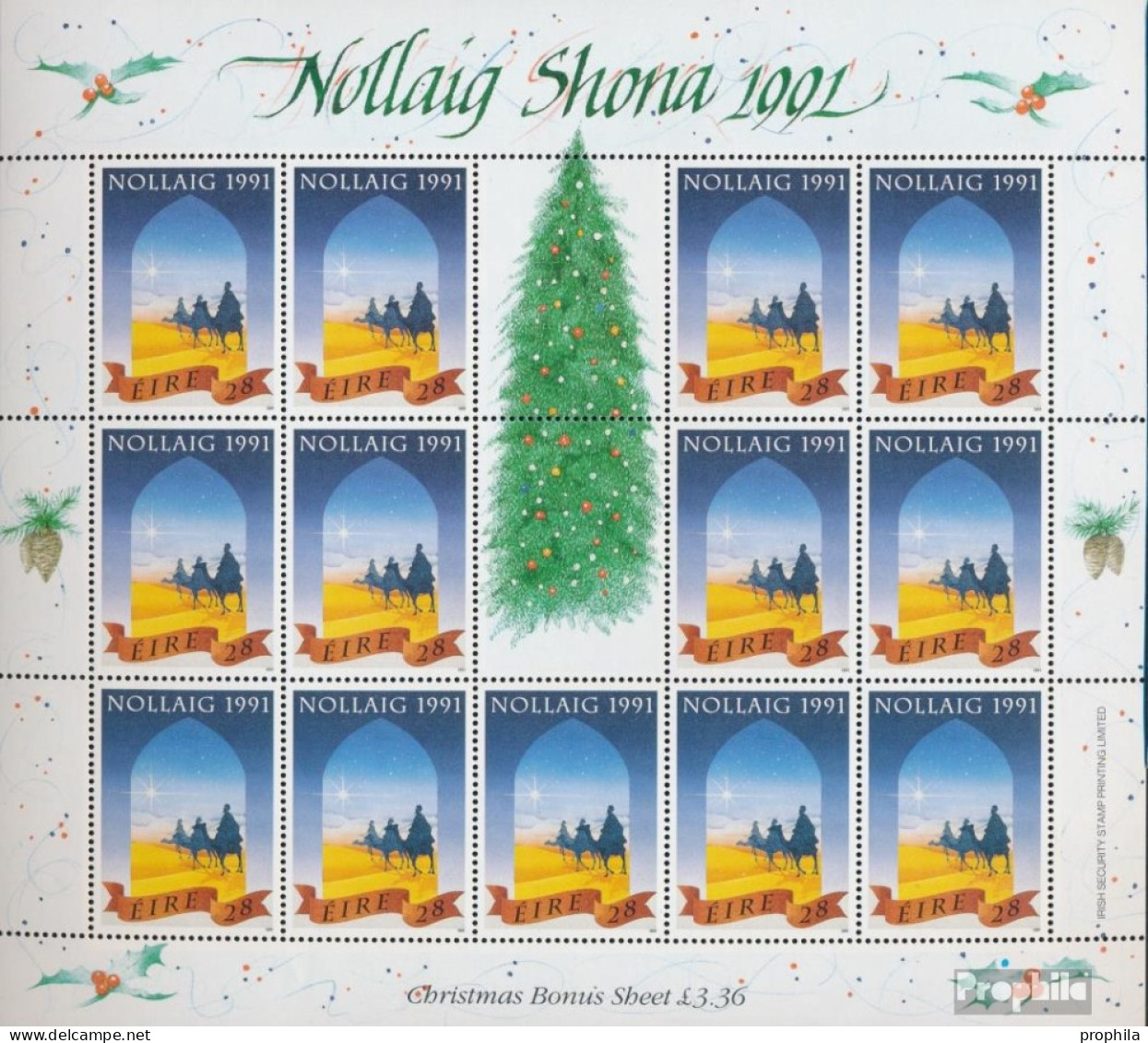 Irland 776Klb Kleinbogen Postfrisch 1991 Weihnachten - Unused Stamps