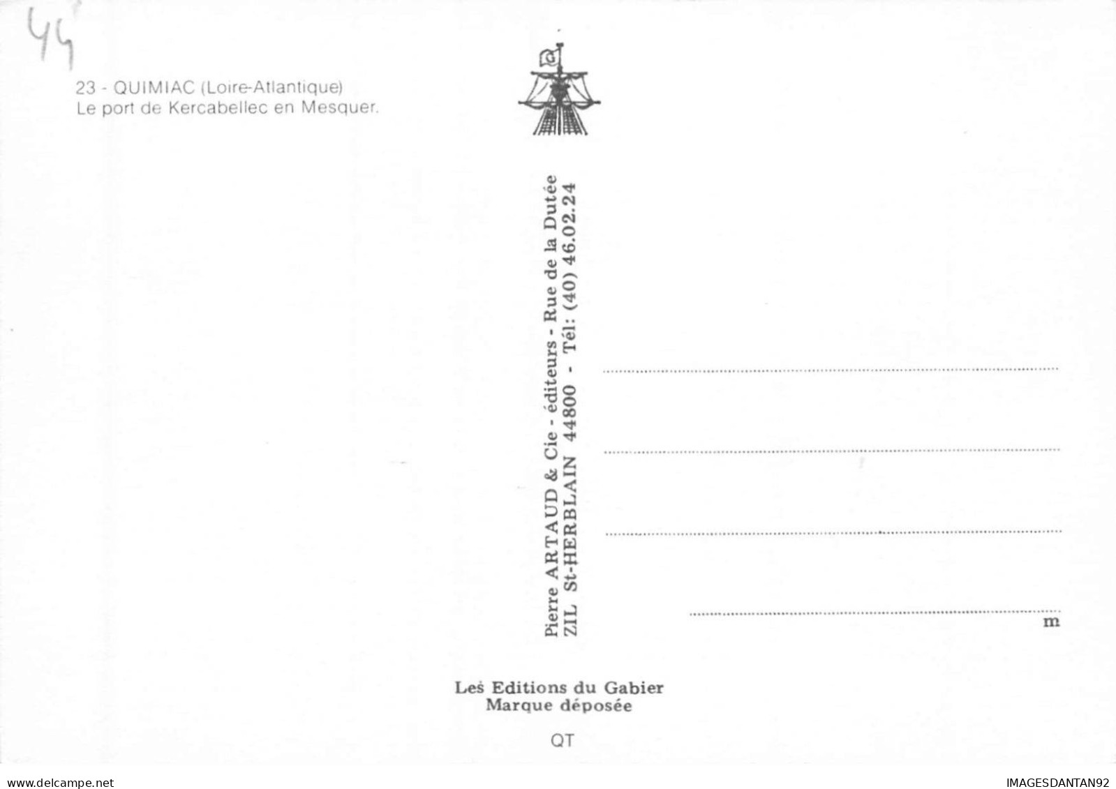44 MESQUER QUIMIAC AA#DC696 LE PORT DE KERCABELLEC EN MESQUER BATEAUX DE PECHE - Mesquer Quimiac