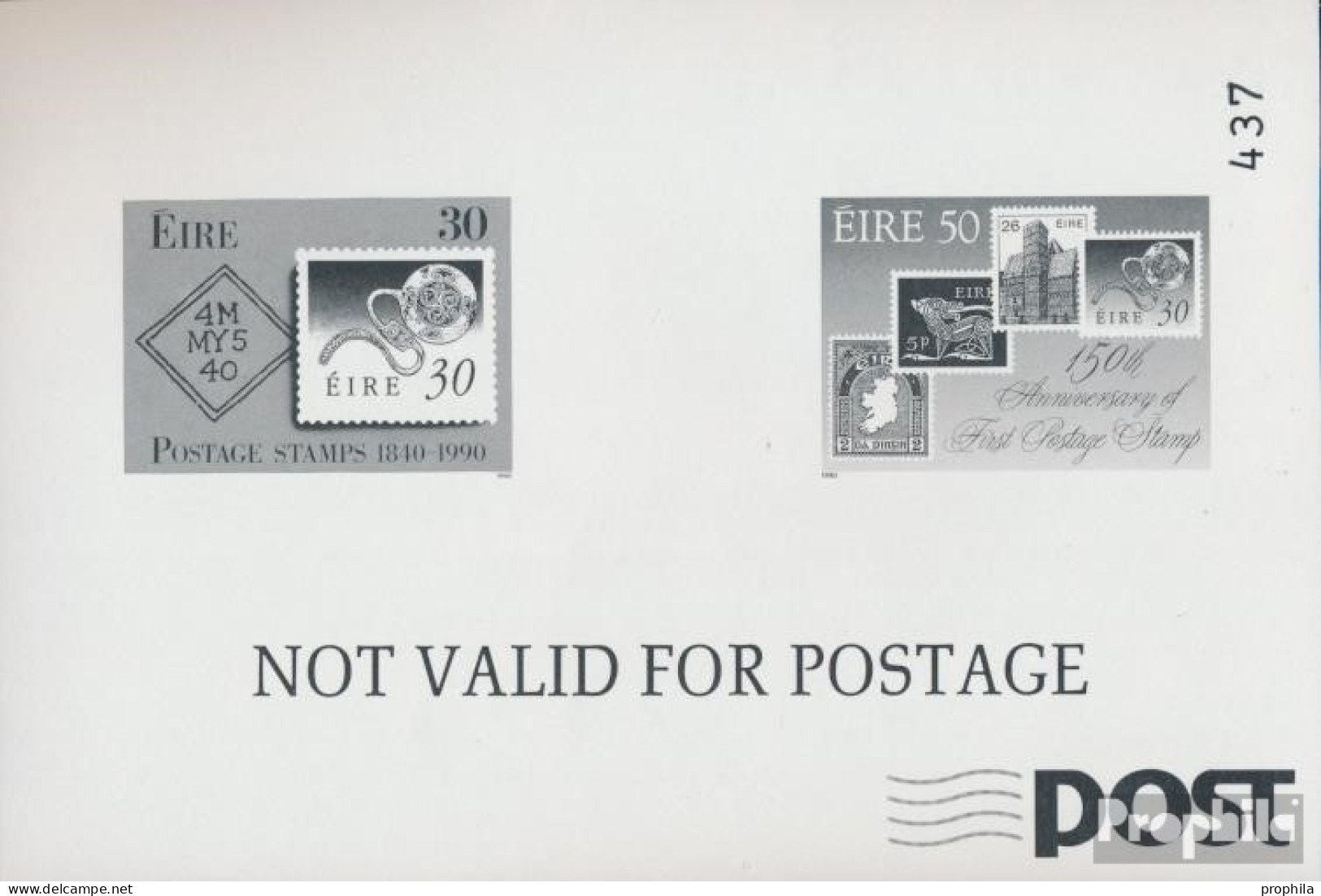 Irland 718-719S (kompl.Ausg.) Schwarzdruck Postfrisch 1990 150J. Briefmarken - Ungebraucht
