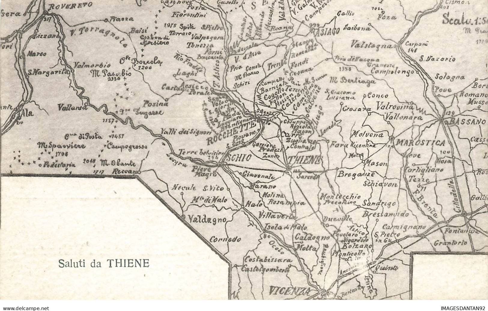 ITALIE AB#MK869 VENETO SALUTI DA THIENE PLAN - Other & Unclassified