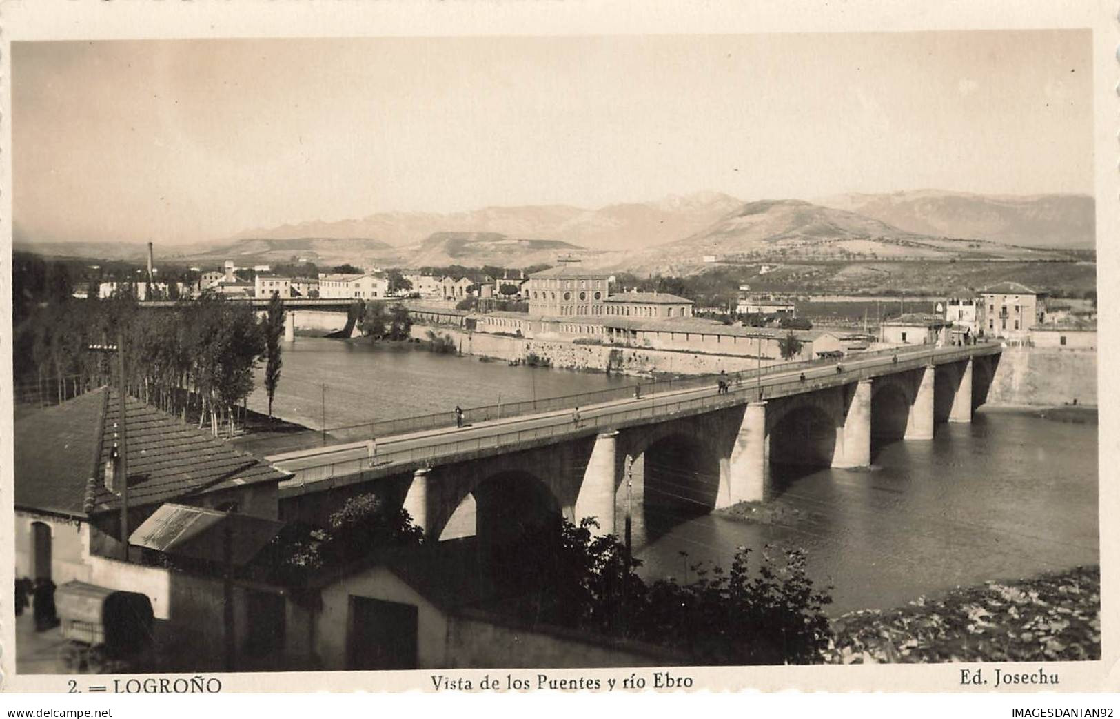 ESPAGNE AB#MK858 LA RIOJA VISTA DE LOS PUENTES Y RIO EBRO PONT - La Rioja (Logrono)