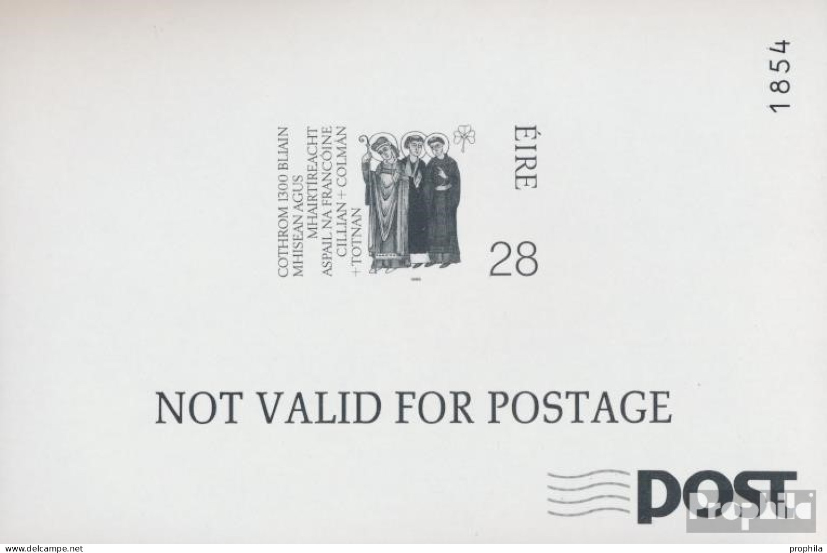 Irland 683S (kompl.Ausg.) Schwarzdruck Postfrisch 1989 Apostel - Ungebraucht