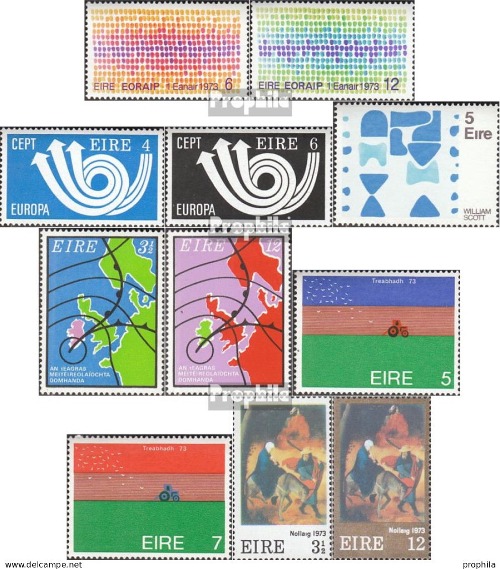 Irland Postfrisch EWU 1973 EWU, Kunst, Weihnachten U.a. - Unused Stamps