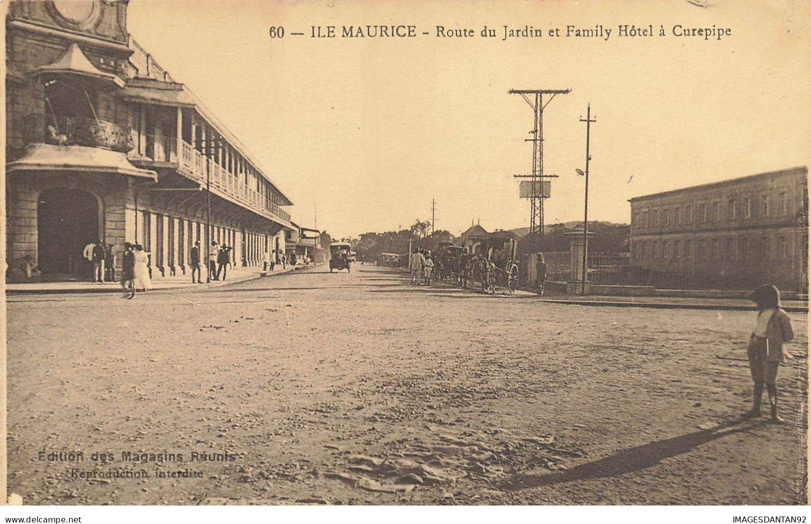 MAURICE #MK53409 ILE MAURICE ROUTE DU JARDIN ET FAMILY HOTEL A CUREPIPE - Maurice