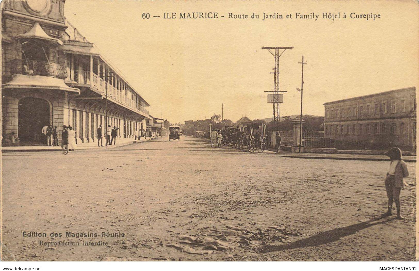 MAURICE #MK53408 ILE MAURICE ROUTE DU JARDIN ET FAMILY HOTEL A CUREPIPE - Mauritius