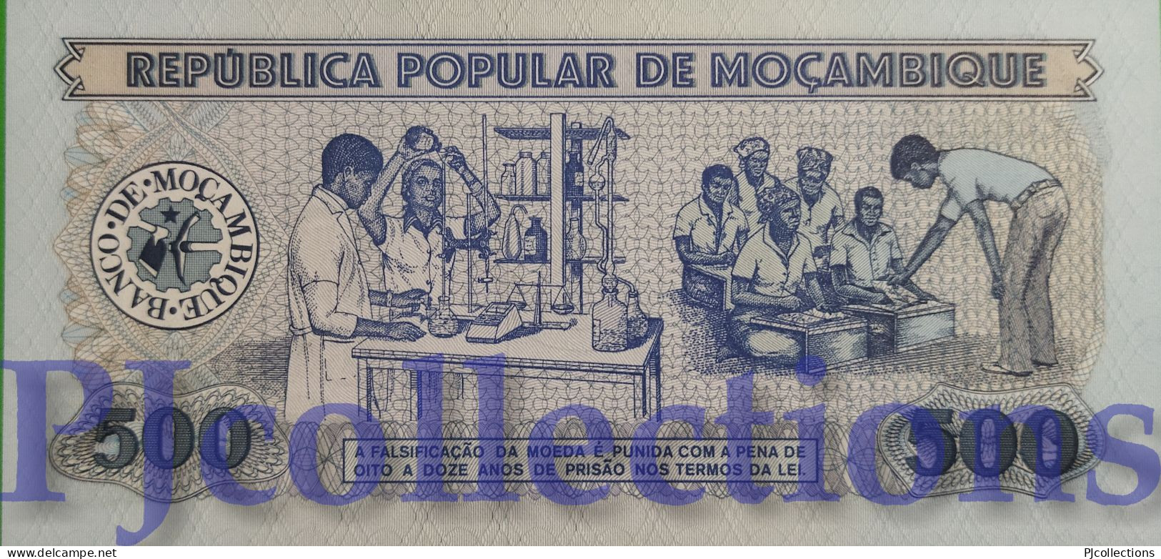 MOZAMBIQUE 500 ESCUDOS 1980 PICK 127 UNC LOW SERIAL NUMBER "AA0003686" - Moçambique