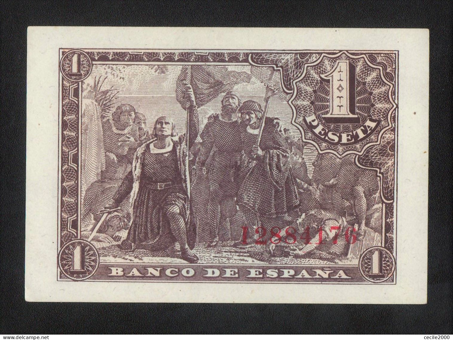SPAIN BANKNOTE 1 PESETA 1943 UNCIRCULATED UNC / SC BILLETE ESPAÑA *COMPRAS MULTIPLES CONSULTAR* - 1-2 Pesetas