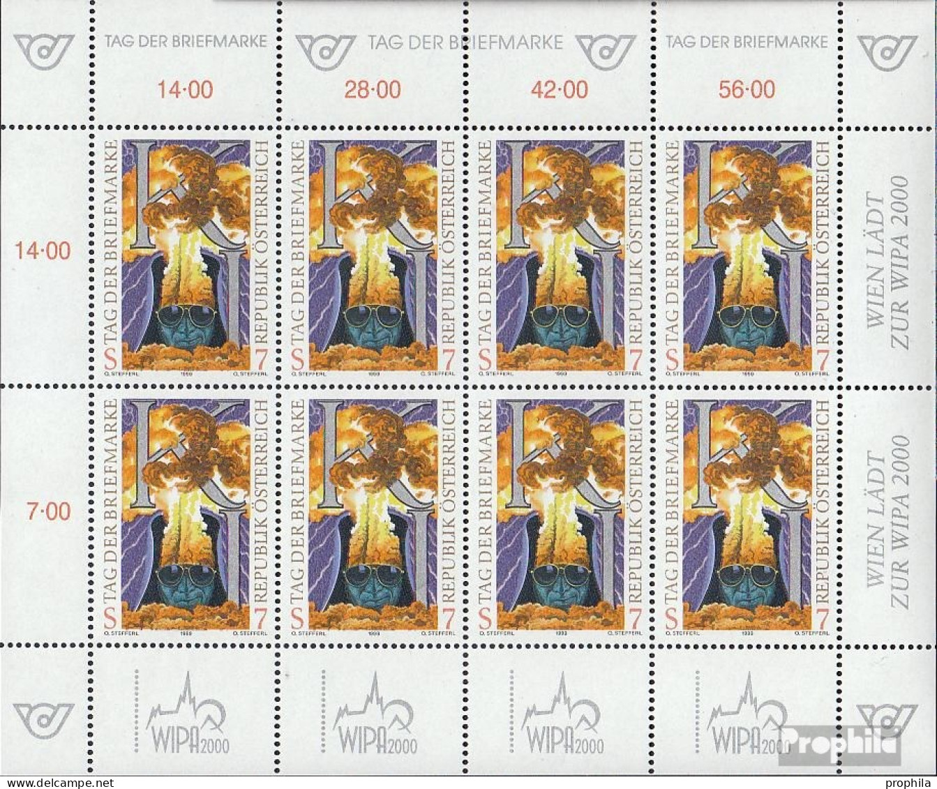 Österreich 2289Klb Kleinbogen (kompl.Ausg.) Postfrisch 1999 Tag Der Briefmarke - Ongebruikt