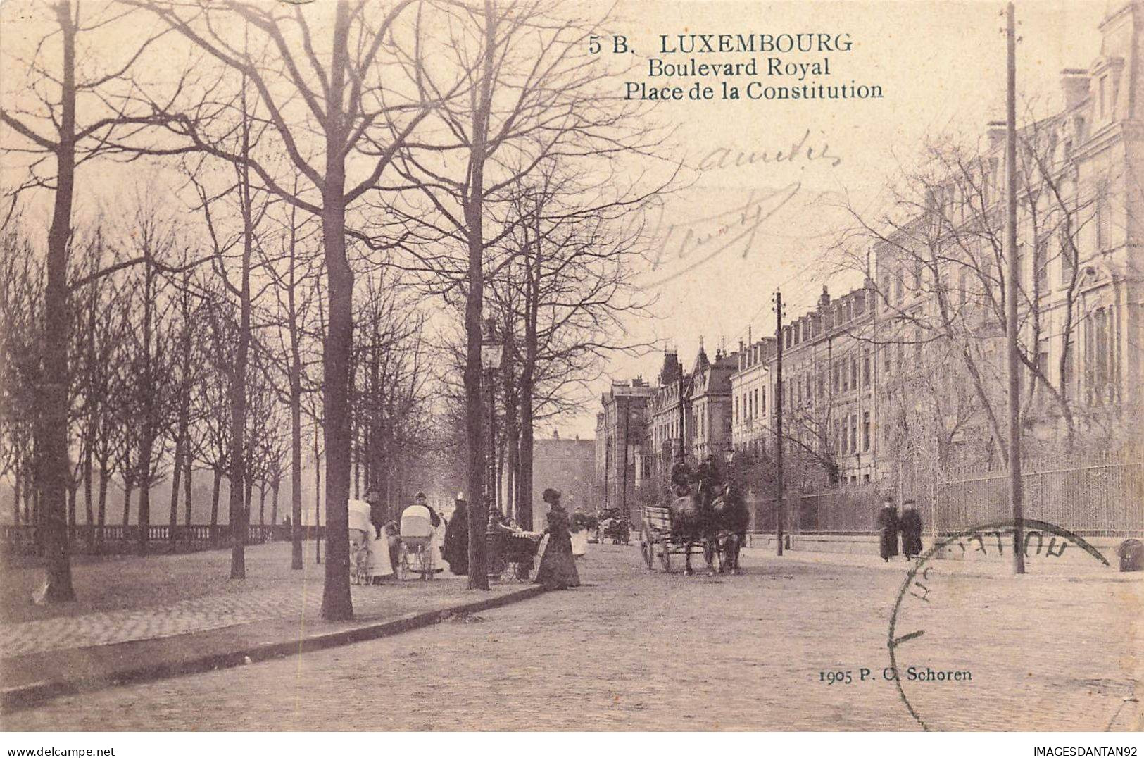 LUXEMBOURG #FG54497 LUXEMBURG BOULEVARD ROYAL PLACE DE LA CONSTITUTION - Luxemburg - Town