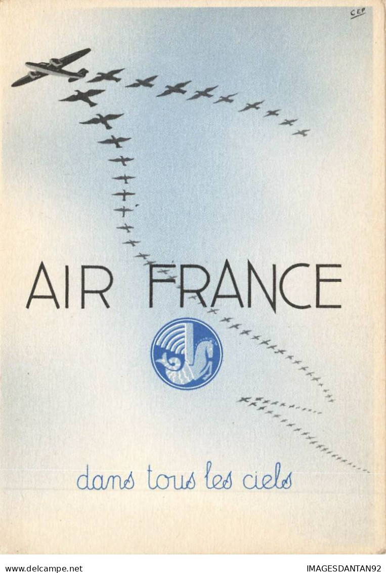 AVIATION AC#MK643 AIR FRANCE DANS TOUS LES CIELS AVIONS PUBLICITE - Autres & Non Classés