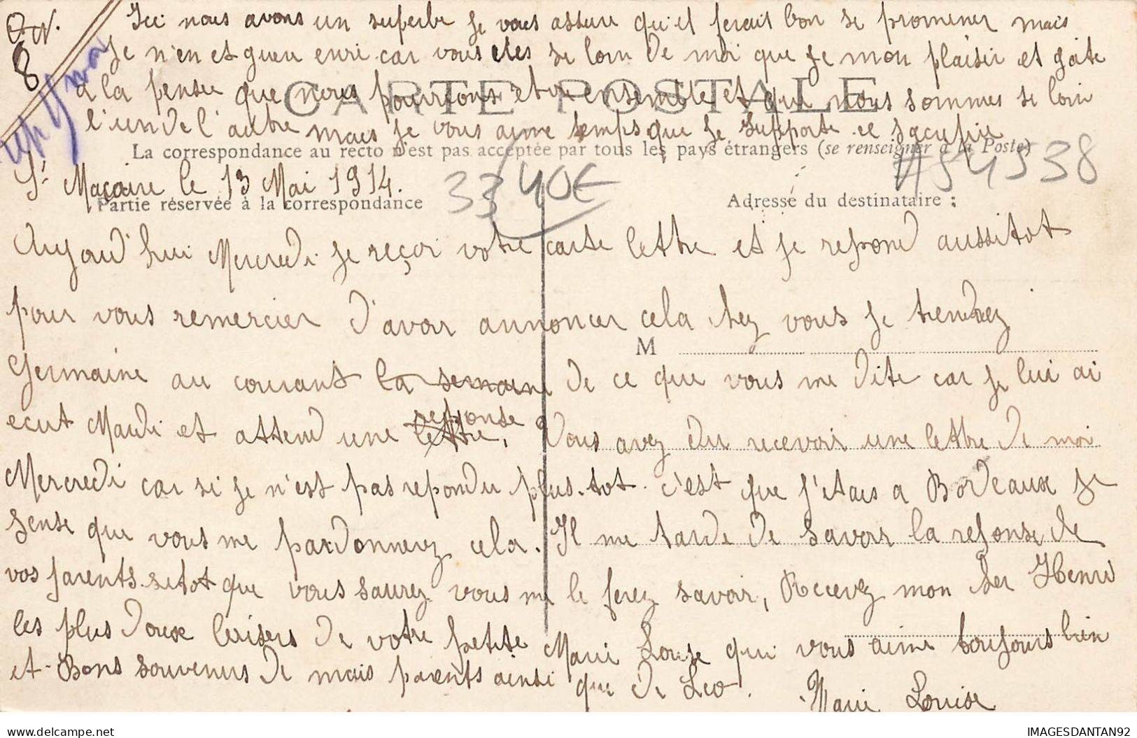 33 LANGON #FG54538 LE CRIME DE LANGON REMONTE DU SCAPHANDRIER DUBAGNETTE CHERCHANT LE CORPS - Langon