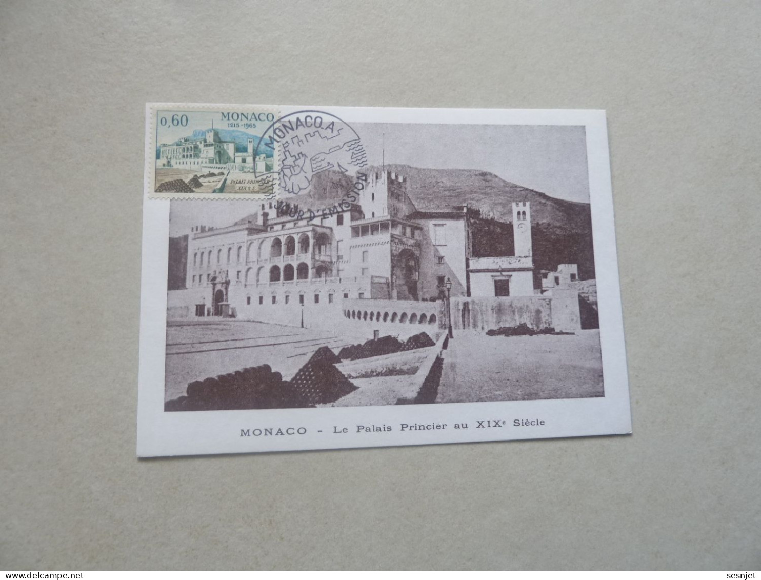 Monaco - Le Palais Au 19ème Siècle - 60c. - Yt 681 - Carte Premier Jour D'Emission - Année 1966 - - FDC