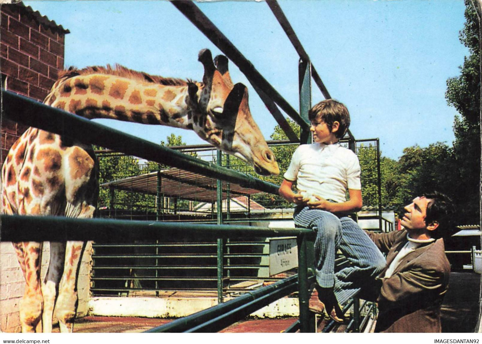 60 ERMENONVILLE AE#DC406 ZOO JEAN RICHARD LA MER DE SABLE LA GIRAFE LILI ET ROGER PIERRE - Ermenonville