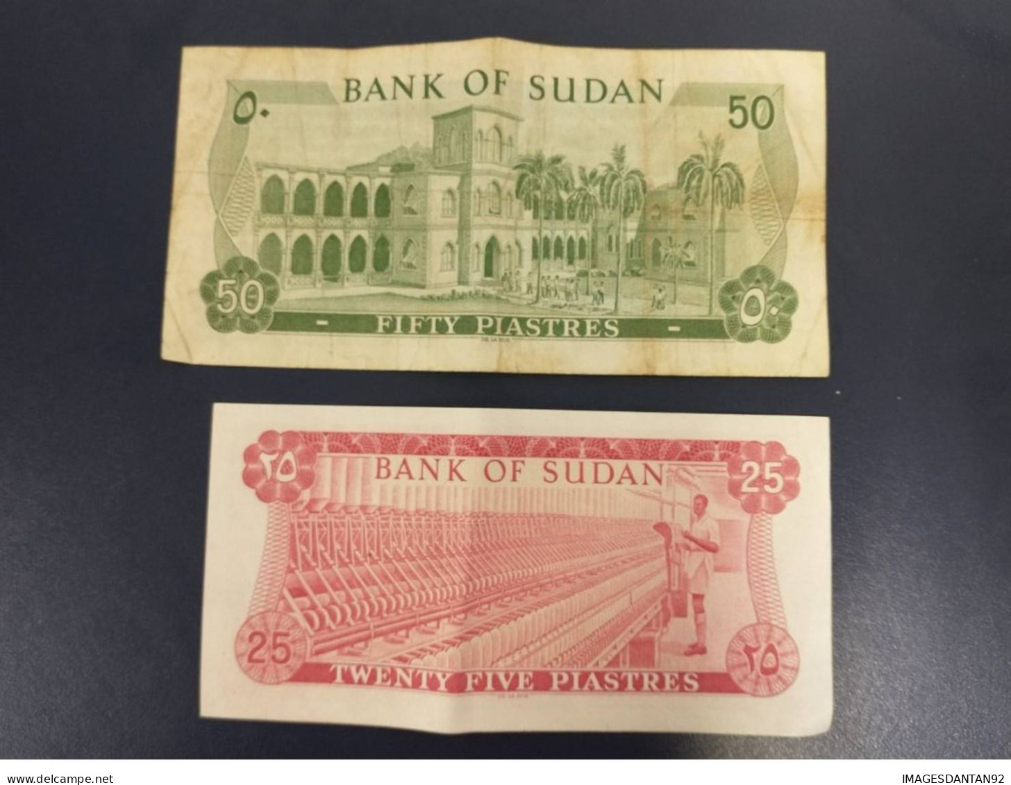 SOUDAN SUDAN 25 + 50 PIASTRES 1980 - Soudan