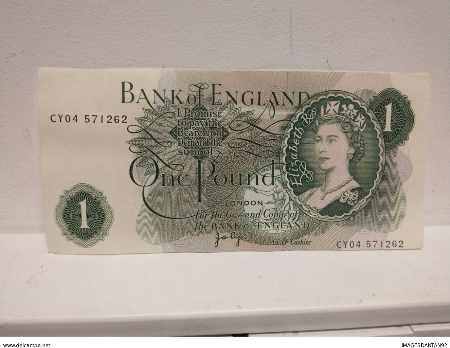 GRANDE BRETAGNE BANKNOTE 1960 70 United Kingdom Great Britain ENGLAND Elizabeth II 1 Pound - 1 Pond