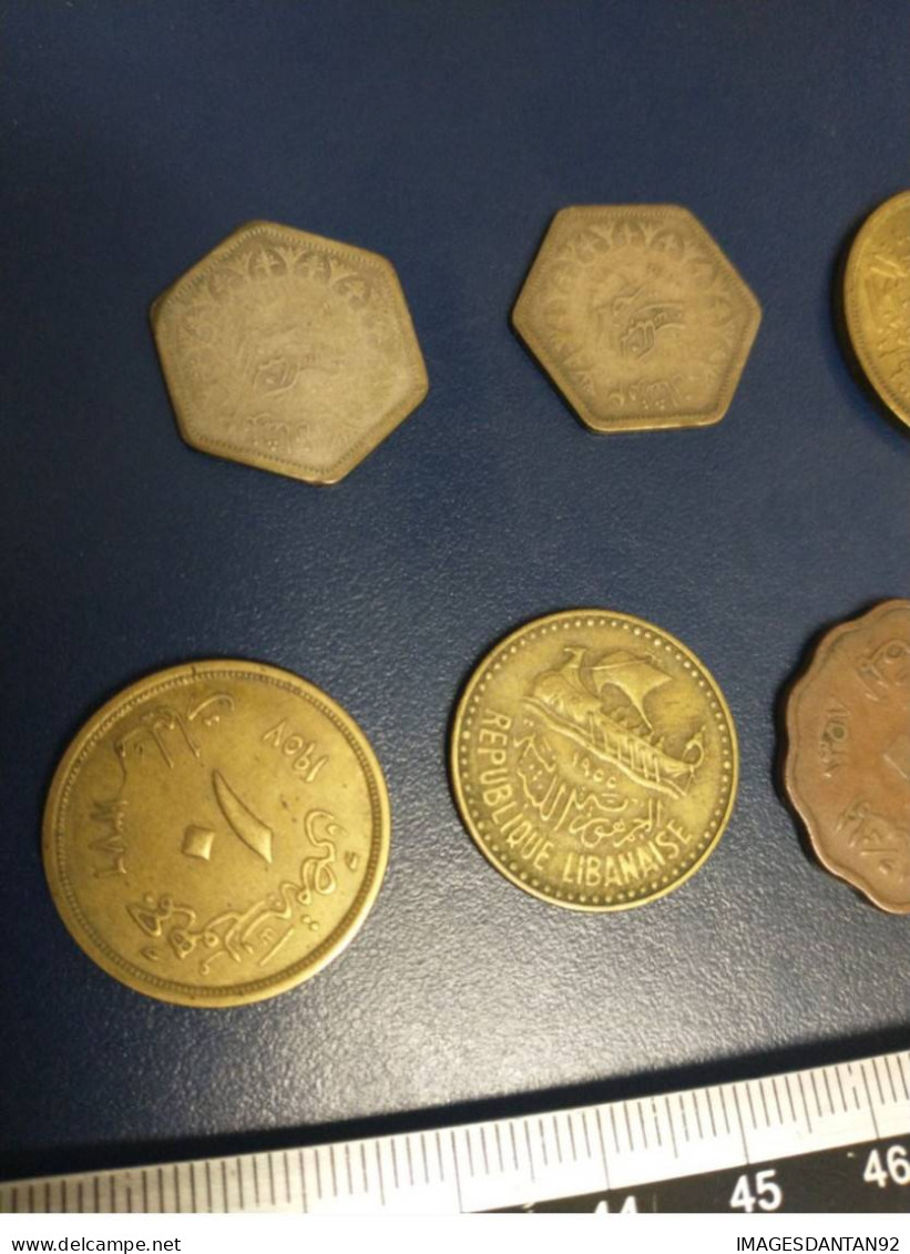 LOT EGYPTE LOT DE 8 PIECES COINS PIASTRES 1938 / 1944 - Egypt