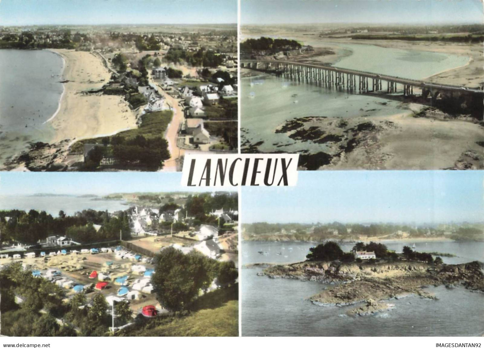 22 LANCIEUX AD#MK427 SOUVENIR MULTI VUES VUES AERIENNE - Lancieux