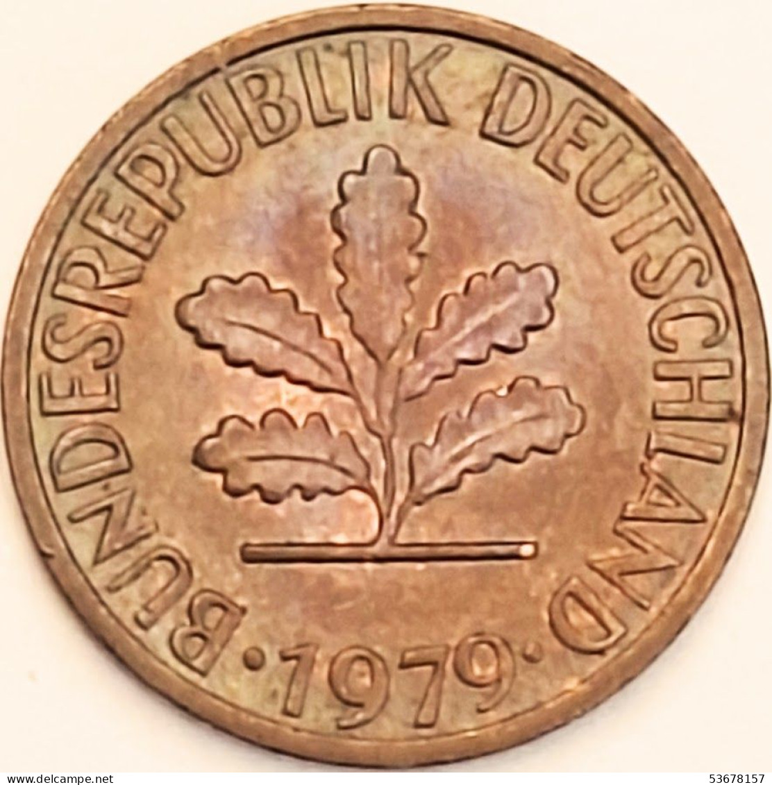 Germany Federal Republic - Pfennig 1979 D, KM# 105 (#4478) - 1 Pfennig