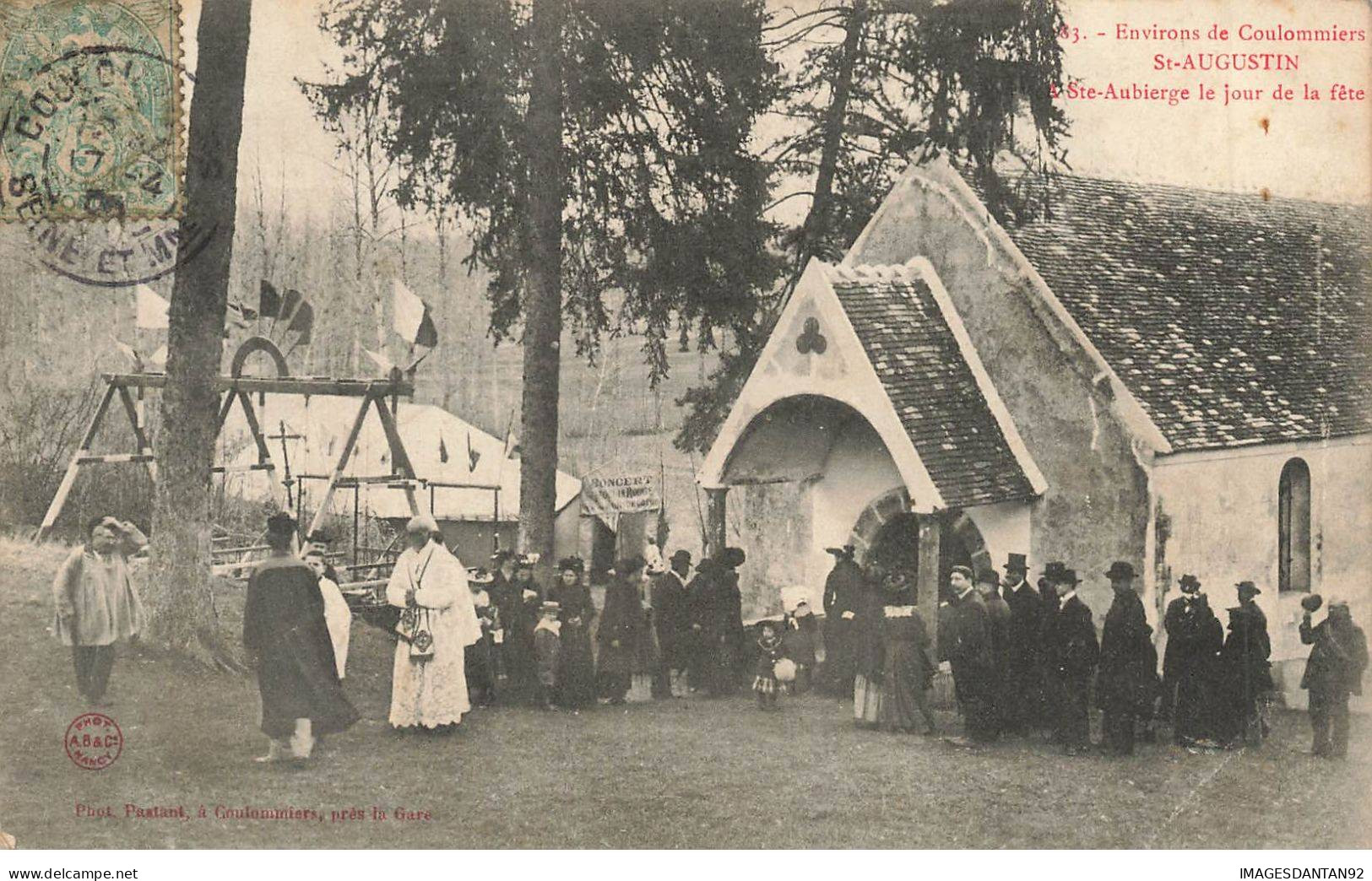 77 COULOMMIERS AD#MK1002 ST AUGUSTIN STE AUBIERGE LE JOUR DE LA FETE - Coulommiers