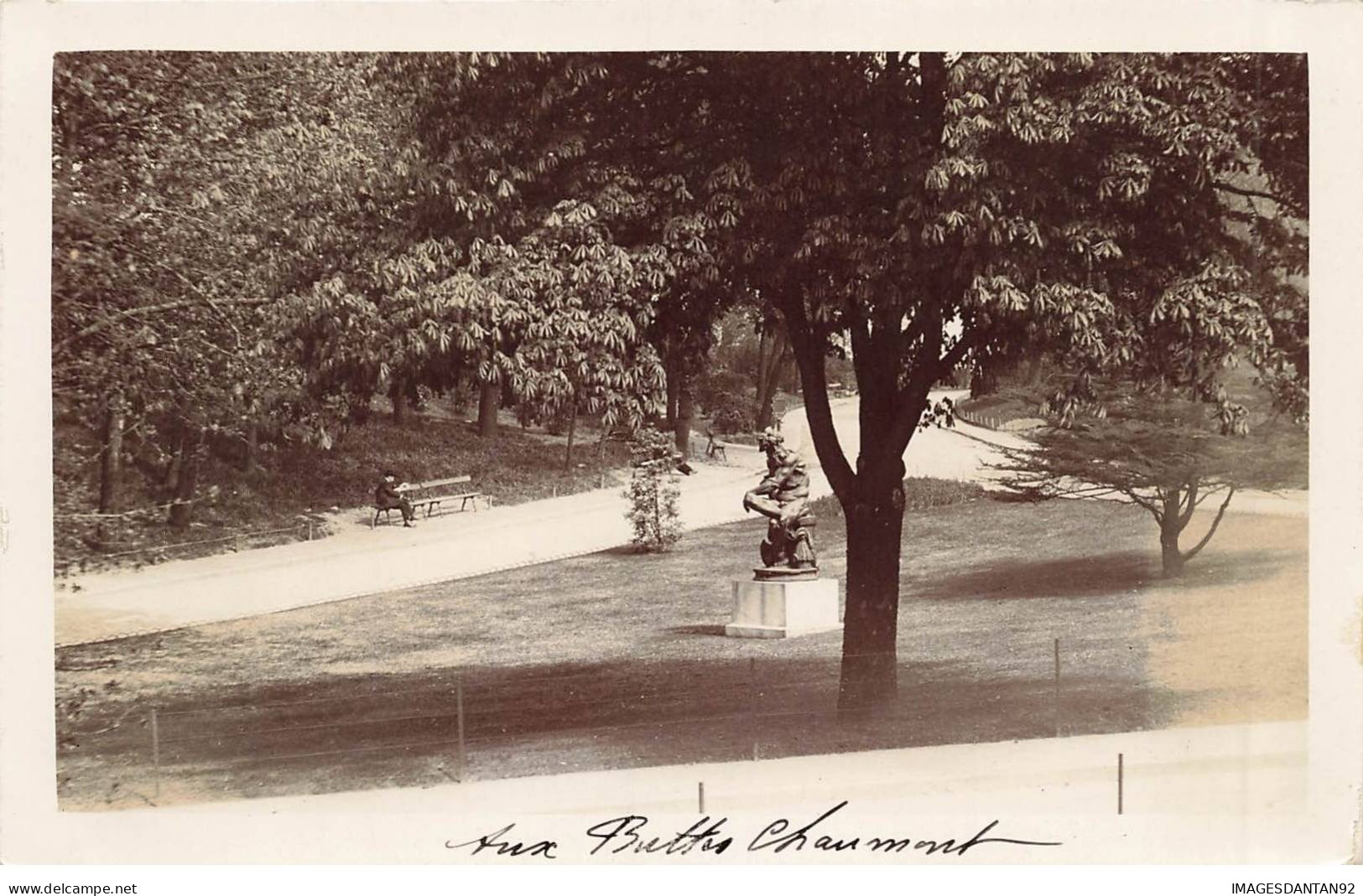 75019 PARIS AD#MK982 AUX BUTTES CHAUMONT CARTE PHOTO - District 19