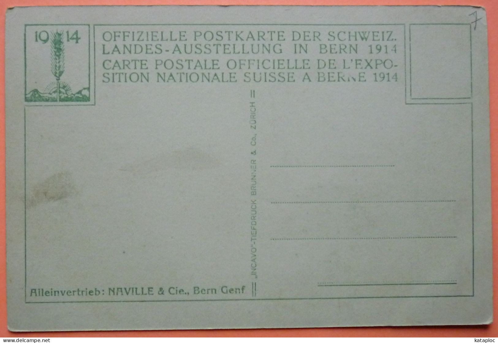 CARTE EXPOSITION NATIONALE SUISSE BERNE 1914 - VILLAGE ENTREE - OFFIZIELLE POSTKARTE DER SCHWEIZ LANDES AUSSTELLUNG - Berna