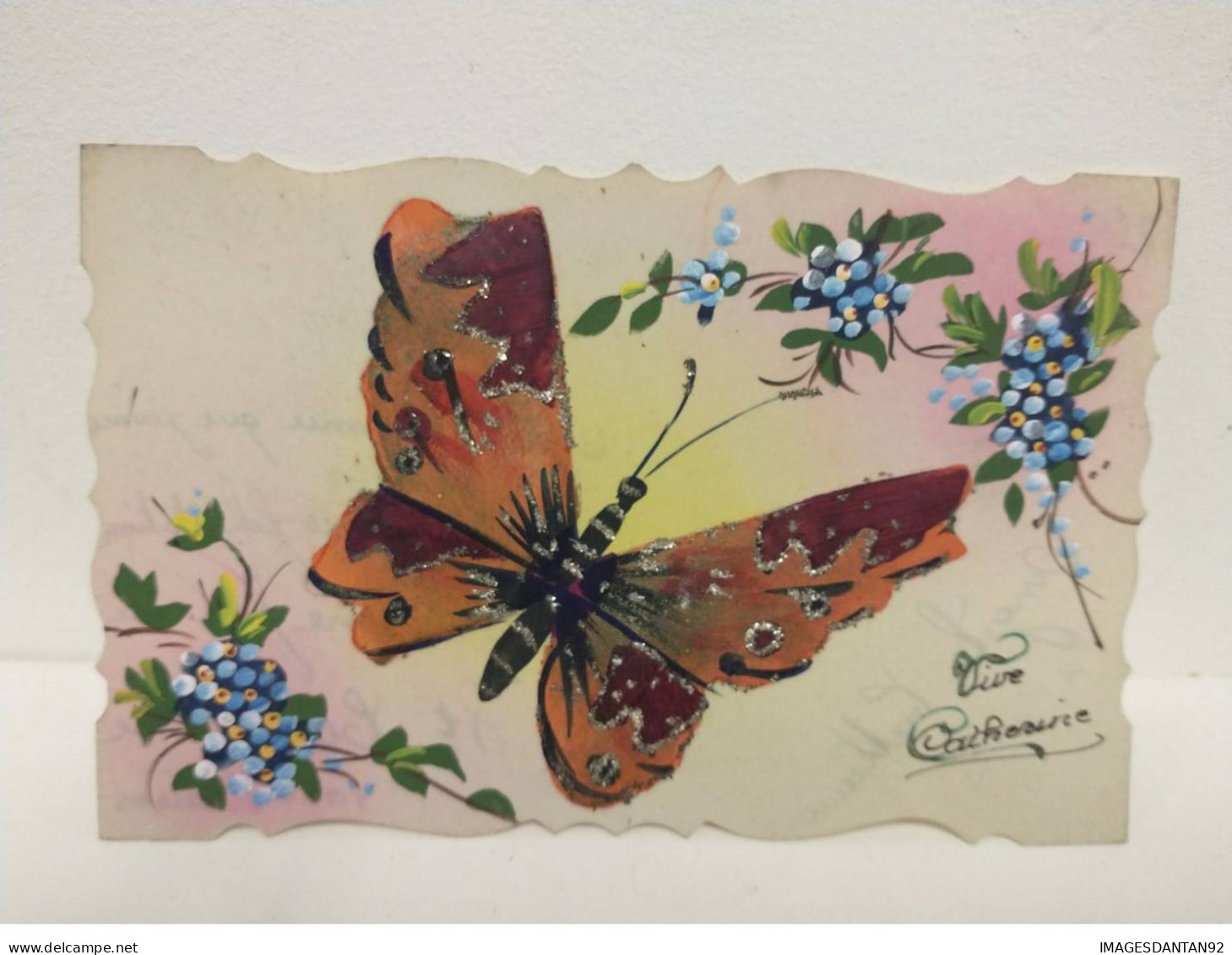 PAPILLON #FG54698 AJOUTIS CELLULOID PEINT A LA MAIN - Butterflies