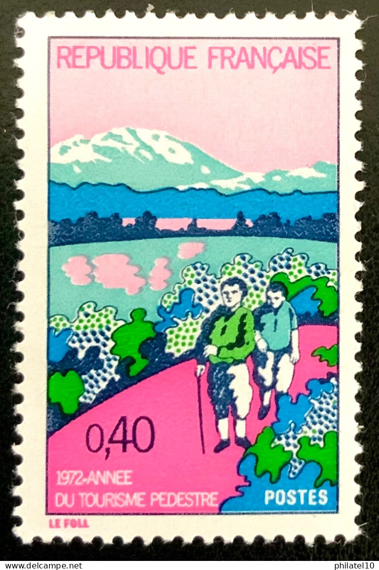 1972 FRANCE N 1723 ANNÉE DU TOURISME PÉDESTRE - NEUF** - Unused Stamps