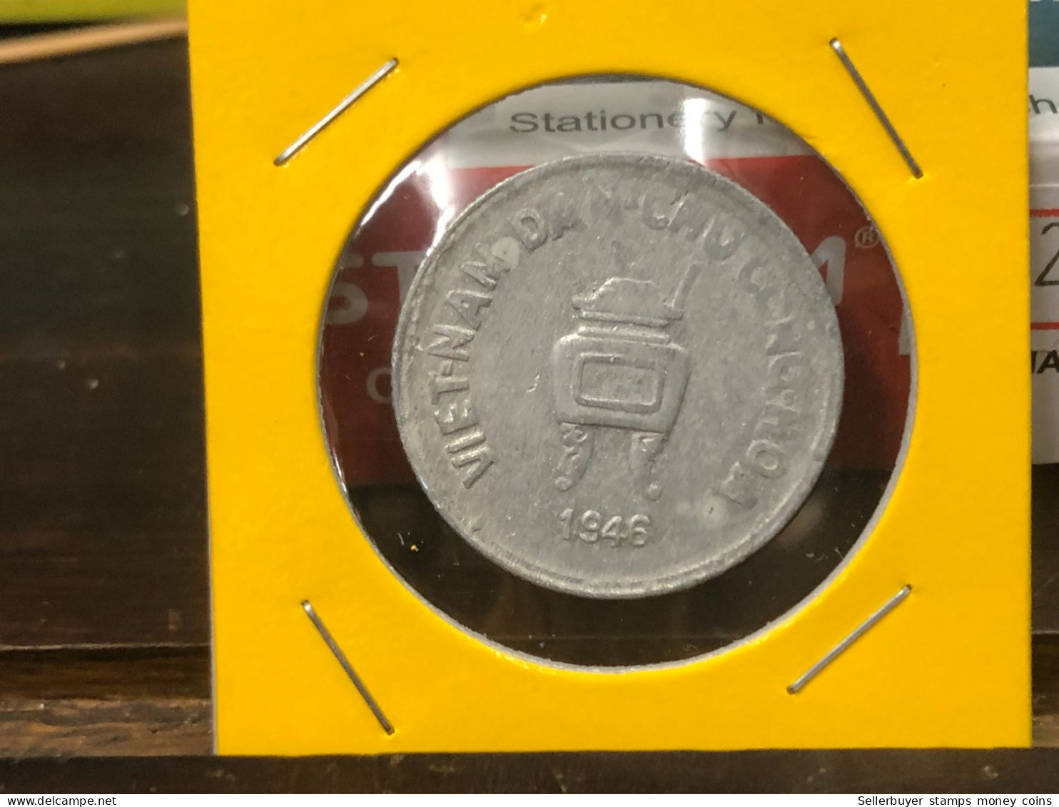 VIET-NAM DAN-CHU CONG-HOA-aluminium-KM#2.1 1946 5 Hao(coins Error Backside Printing 3pm)-1 Pcs- Xf No 20 - Viêt-Nam