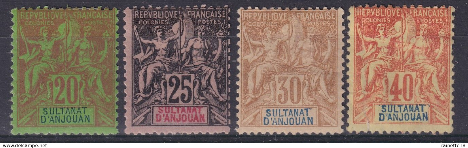 Sultanat D'Anjouan      7/10 * - Unused Stamps