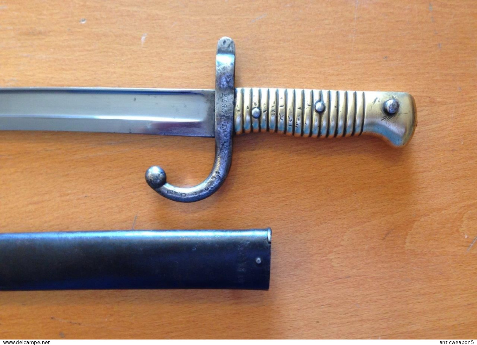 Baïonnette De Fusil Chasspot. France. M1866 (399) - Armas Blancas