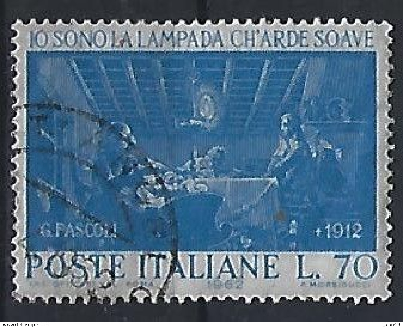 Italy 1962  Giovanni Pascoli  (o) Mi.1118 - 1961-70: Usados