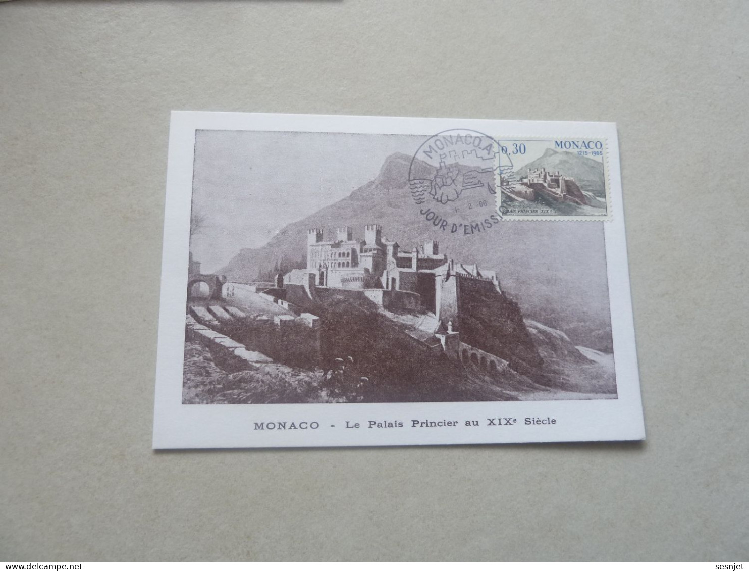 Monaco - Le Palais Au 19ème Siècle - 30c. - Yt 680 - Carte Premier Jour D'Emission - Année 1966 - - Maximumkarten (MC)