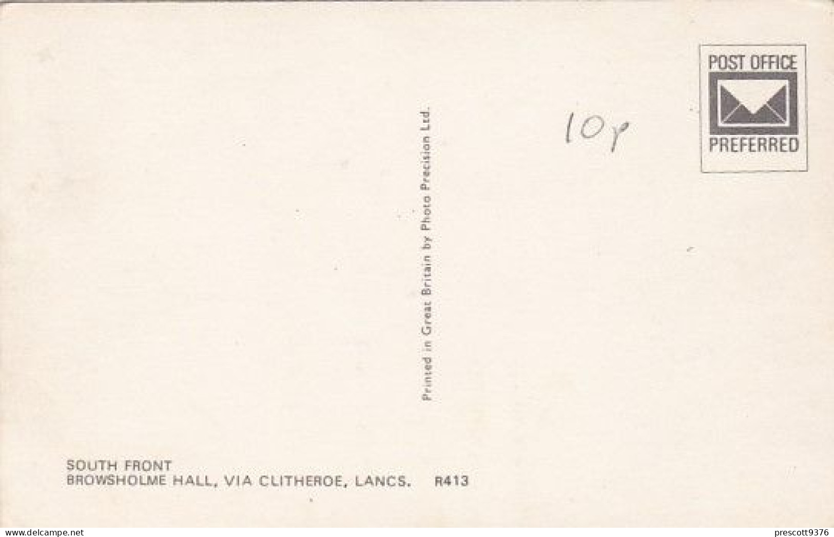 Browsholme Hall Clitheroe  - Lancashire - Unused Postcard - Lan1 - Sonstige & Ohne Zuordnung