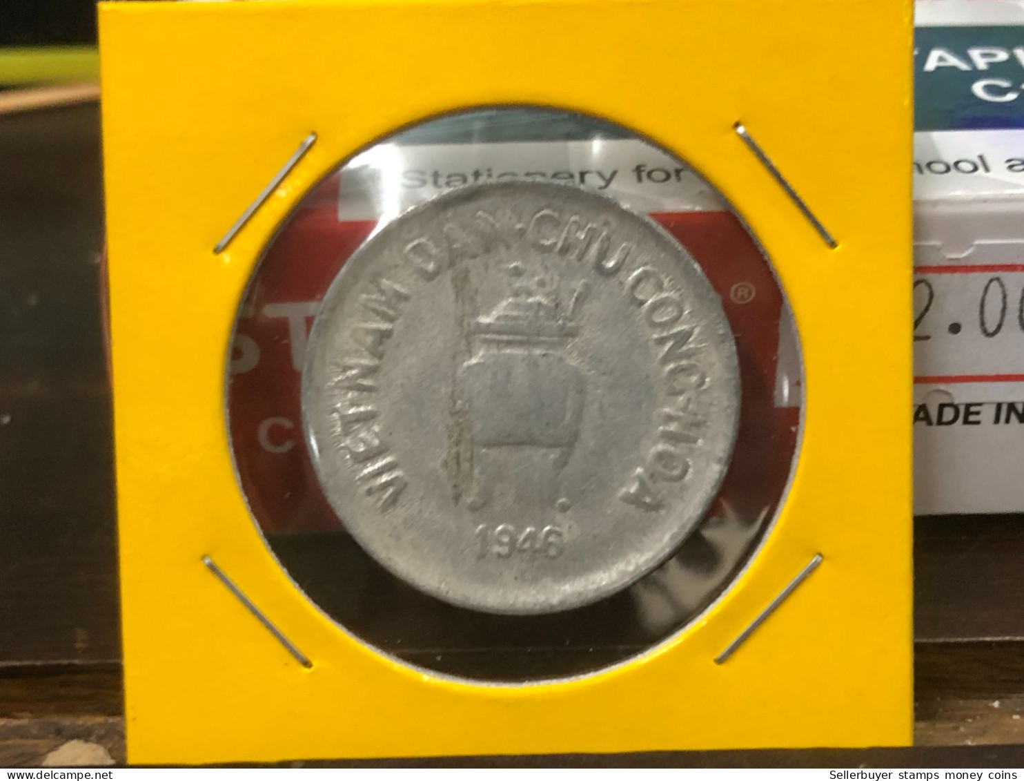 VIET-NAM DAN-CHU CONG-HOA-aluminium-KM#2.1 1946 5 Hao(coins Error Backside Printing 8 Pm)-1 Pcs- Xf No 17 - Vietnam