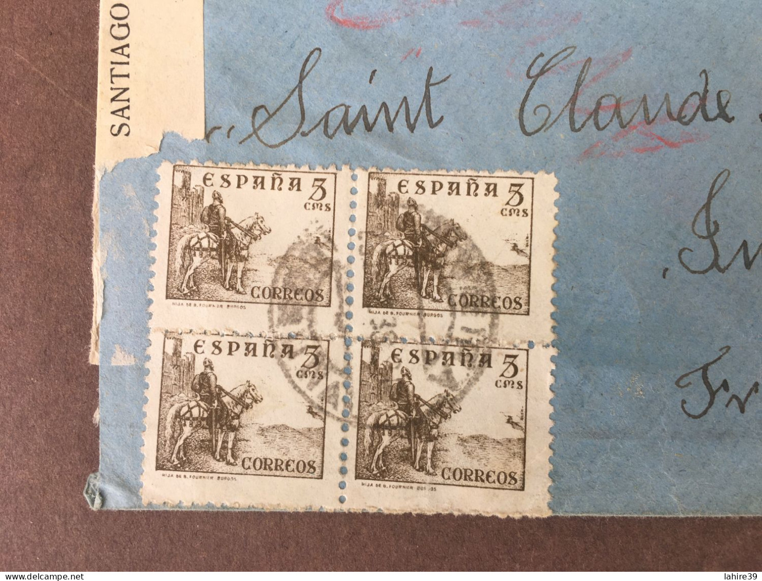 Enveloppe Timbrée / Censure Militaire / Iviva Espana / Espagne / 1938 - Brieven En Documenten