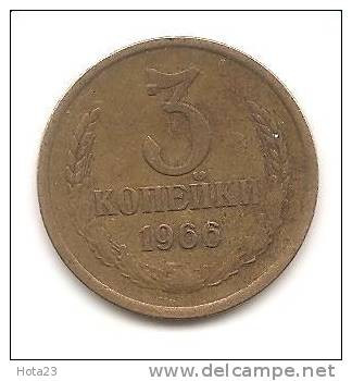 RUSSIA 1966  3   KOPEEK  RARE  COIN EX USSR - Russie