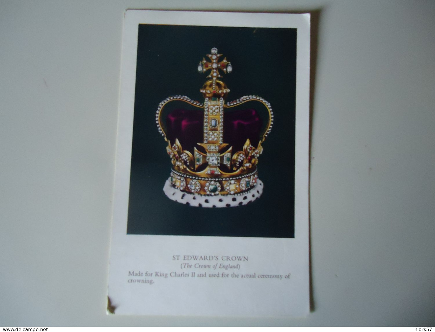 UNITED KINGDOM   POSTCARDS  1952  ST EDWARD'S CROWN    MORE  PURHASES 10% DISCOUNT - Other & Unclassified
