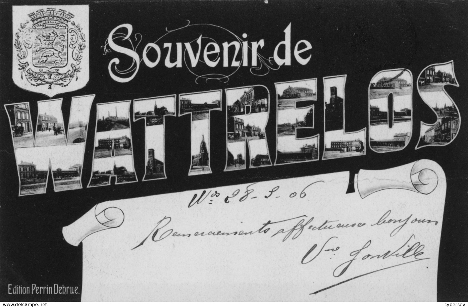 WATTRELOS - Souvenir De Wattrelos Daté 1906 - Wattrelos