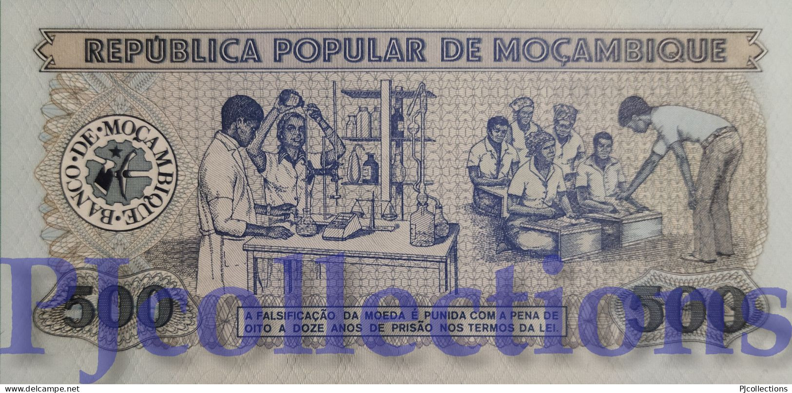 MOZAMBIQUE 500 ESCUDOS 1983 PICK 131a UNC LOW SERIAL NUMBER "AC0002402" - Moçambique