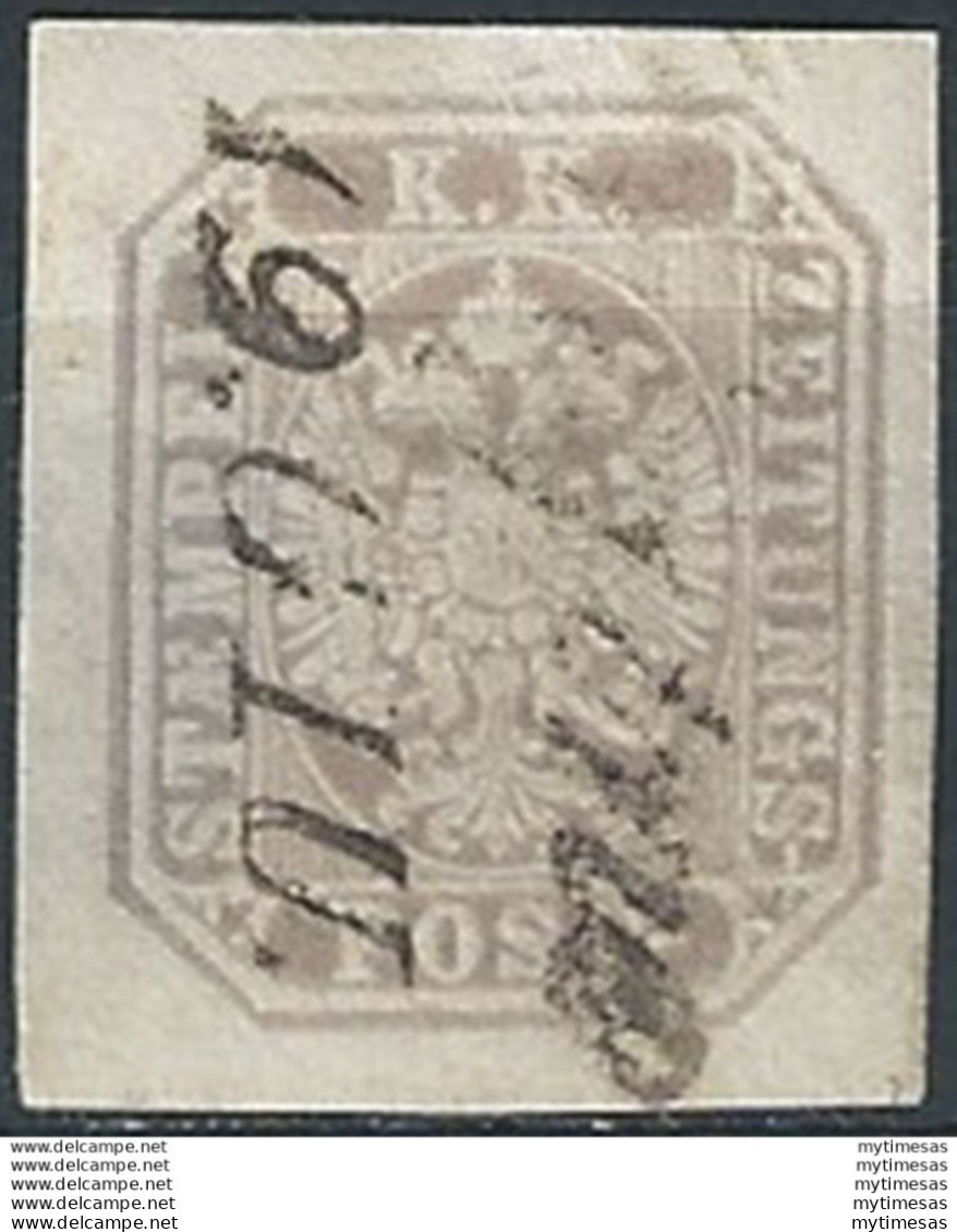 1863 Lombardo Veneto Giornali 1v. Cancelled Sassone N. 11a - Lombardije-Venetië