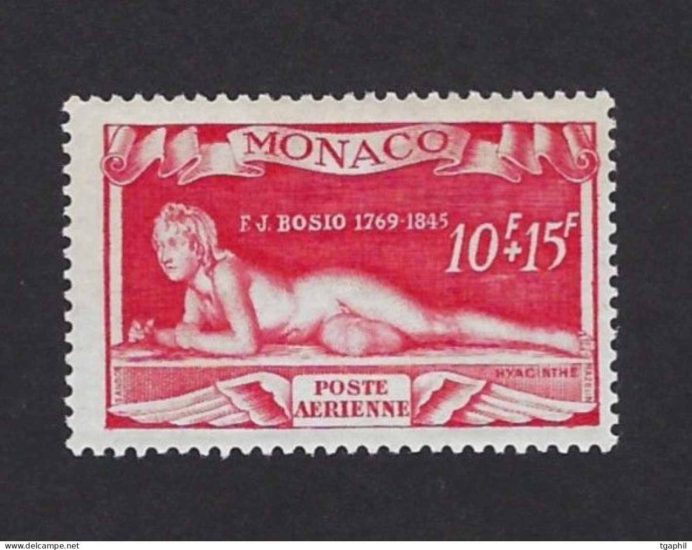 Hyacinthe, François-Joseph Bosio, Monaco, Poste Aérienne 30** - Beeldhouwkunst