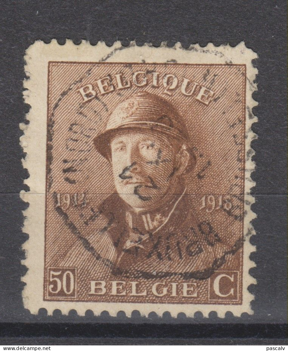 COB 174 Oblitération Télégraphe BRUXELLES (NORD) - 1919-1920 Albert Met Helm