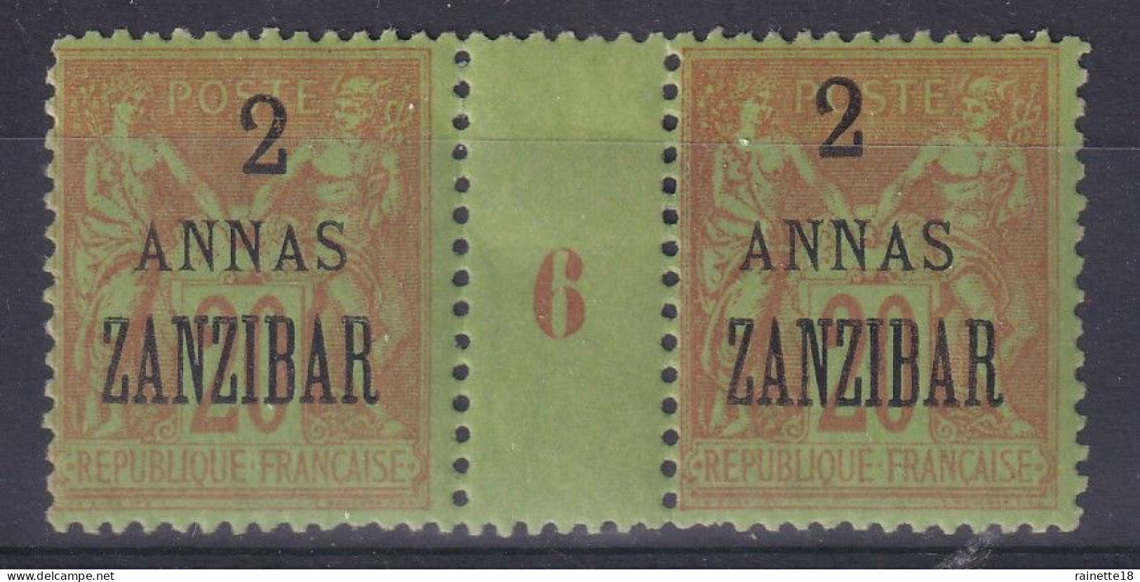 Zanzibar   23 * Paire Millésime 6 - Unused Stamps