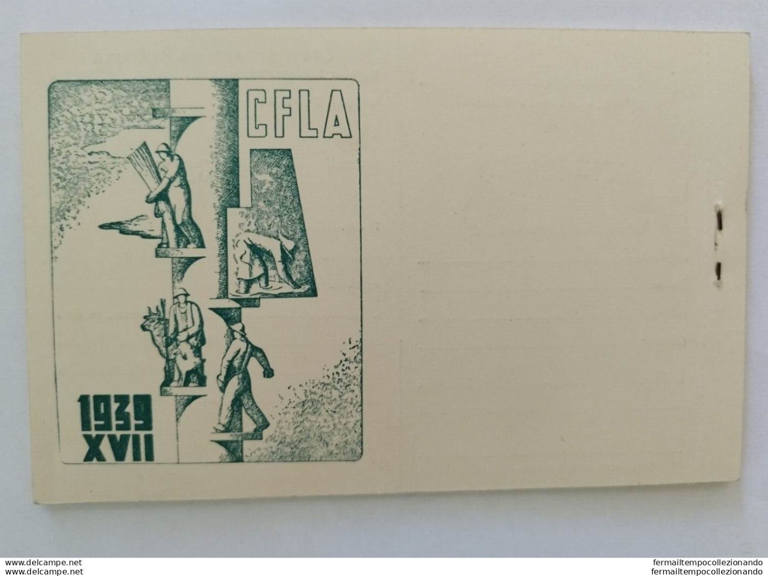 Bs Libretto Con 10 Tessere Tessera Fascista Cfla Lavoratori Agricoltura Rarita' - Membership Cards